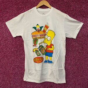 The Simpsons Bart Simpson Buzz Cola Krusty Burger Graphic T-Shirt Medium